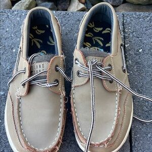 Island Surf Tan Top Sliders Boys Size 3